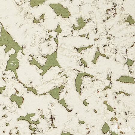 Пробковое настенное покрытие в пластинах EasyCork Крем лима